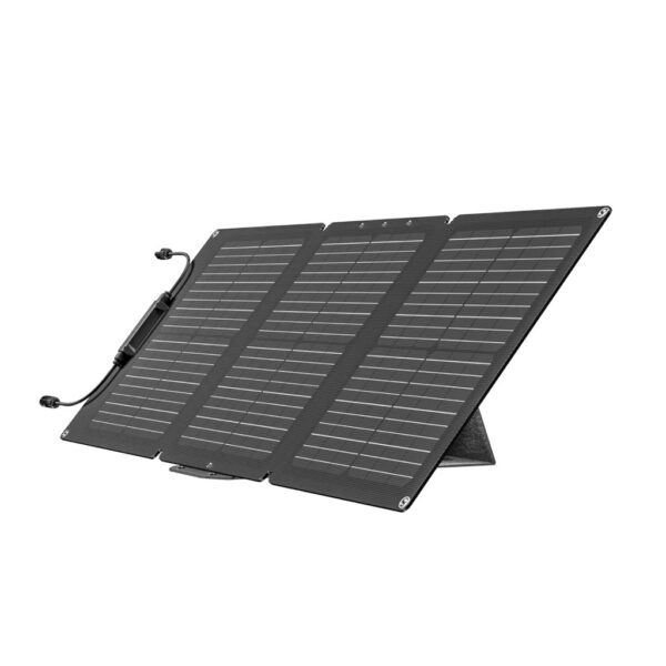 Solar Panel 60W aufgestellt.