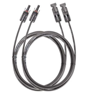 Schwarzes MC4 Solar Extension Cable.