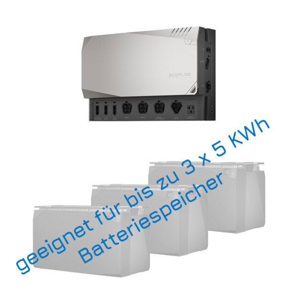 Power Hub Get Set Kit mit 3 mal 5kWh Batterie, bis zu 15kWh Batteriespeicher.