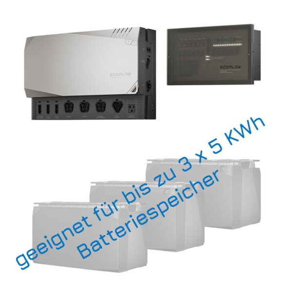 Power Hub Prepared Kit aus Powerhub, 3x 5kWh Batterie und Konsole Erweiterungsmoeglichkeit.