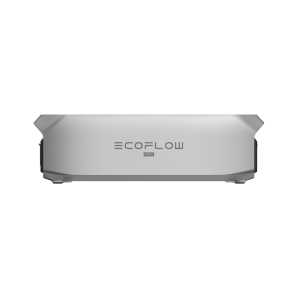 EcoFlow Delta Pro 3 Extra Battery, Seitenansich mit EcoFlow Logo eingraviert.