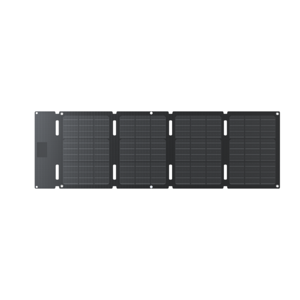 das portable 45W Solarpanel von EcoFlow, aufgefaltet, vor weißem Hintergrund