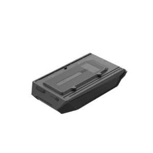 Schräge Ansicht auf die Wave 3 Zusatzbatterie, diese kann unter der Wave 3 eingerastet werden